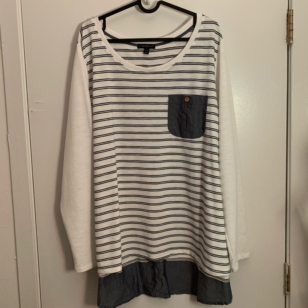 Striped long sleeved shirt